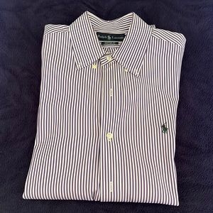 Men’s Ralph Lauren, dress shirt, purple stripe